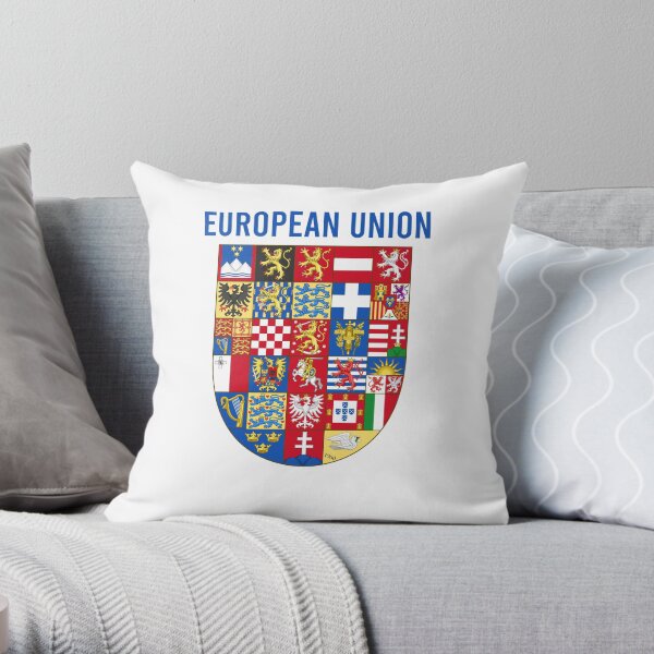 European Union Europa Europe Throw Pillow By All Flags Redbubble