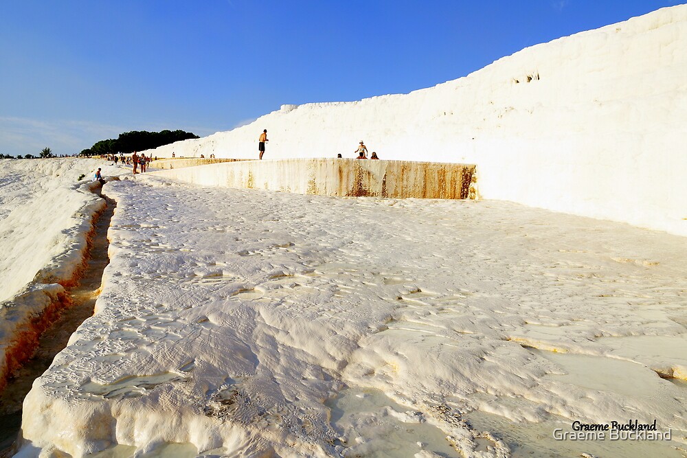 "Cotton Mountain Pamukkale Turkey" by Graeme Buckland Redbubble