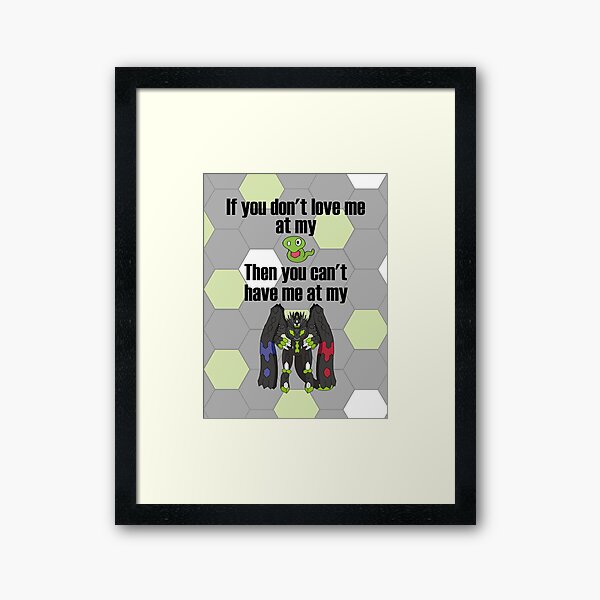 Zygarde - If you don't love me at my Core Framed Art Print