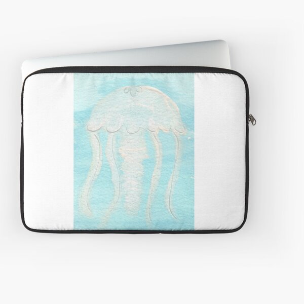 White Jellyfish | Watercolor Laptop Sleeve