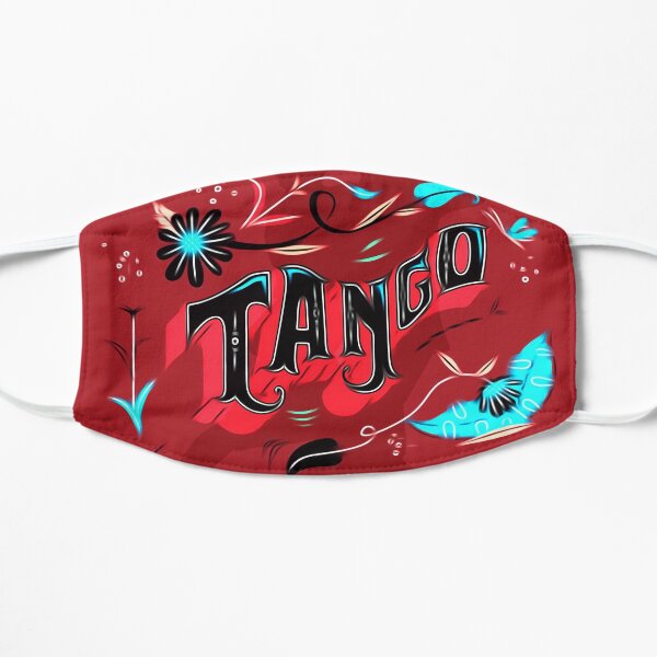 Red and Aqua Tango Fileteado Mask