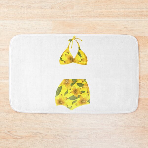 Item preview, Vintage Yellow Floral Bathing Suit designed and sold by jenbucheli.