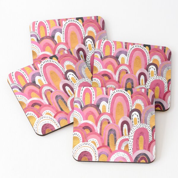 Item preview, Pink Abstract Watercolour Rainbows designed and sold by Kova  Rose.