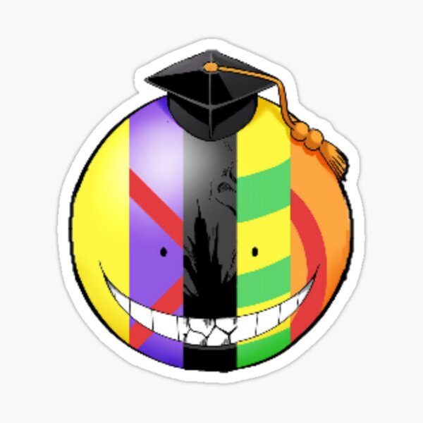 Assassination Classroom, Koro Sensei tous les visages ! Sticker fini brillant