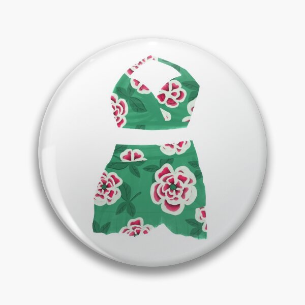 Item preview, Vintage Mint Green Floral Bathing Suit designed and sold by jenbucheli.