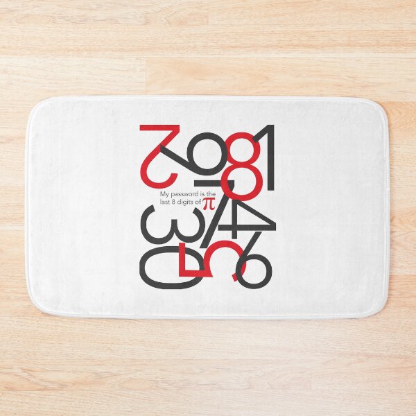 Item preview, Funny Pi Phrase: My Password is the Last 8 Digits of π designed and sold by friendlyspoon.