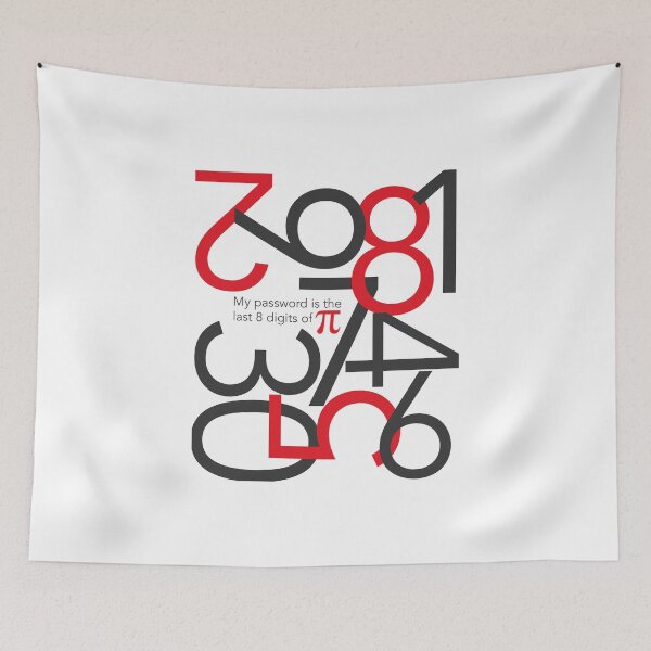 Item preview, Funny Pi Phrase: My Password is the Last 8 Digits of π designed and sold by friendlyspoon.