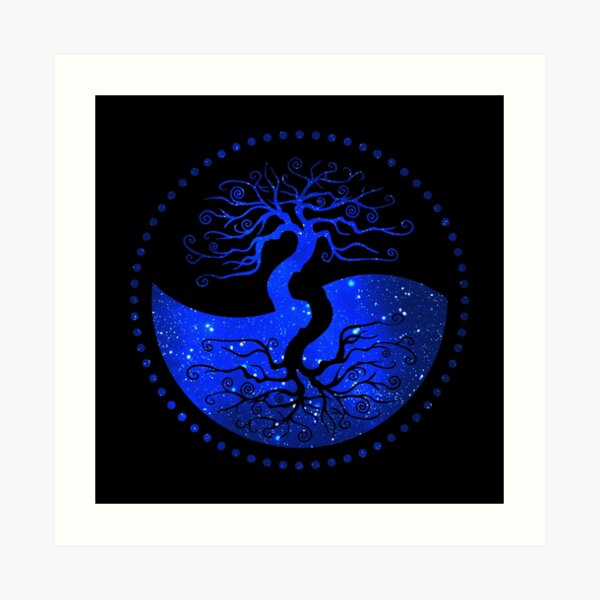Star Sky Tree of Life - The Principle of Correspondence Art Print