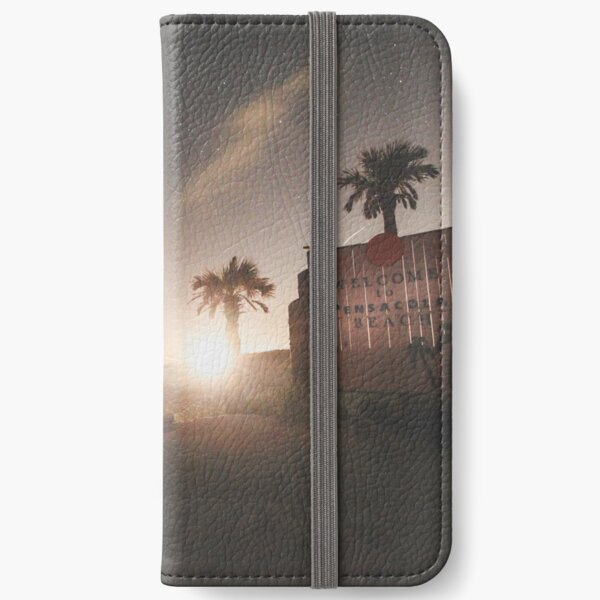 Welcome to Pensacola Beach at Night iPhone Wallet