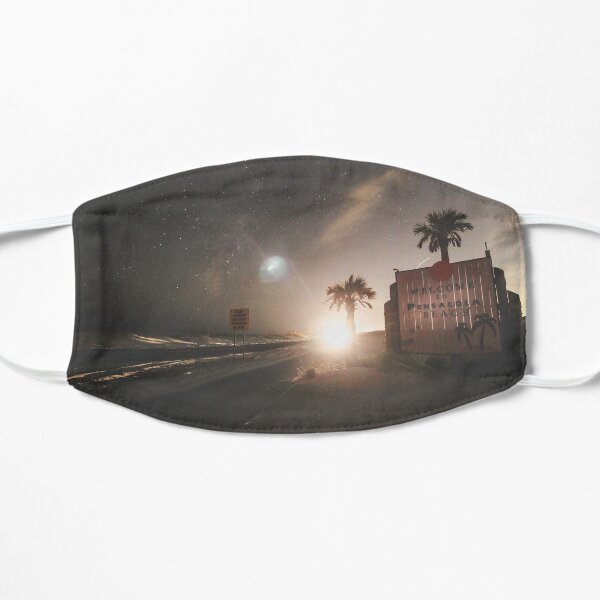 Welcome to Pensacola Beach at Night Flat Mask