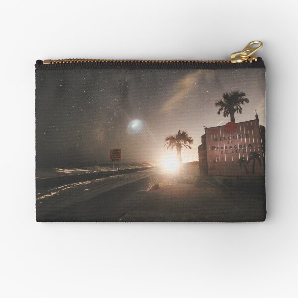 Welcome to Pensacola Beach at Night Zipper Pouch