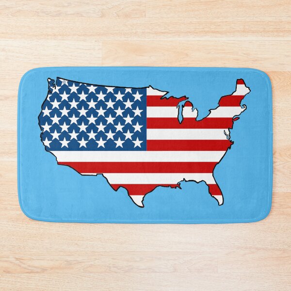 Item preview, United States of America Map with USA Flag designed and sold by Havocgirl.