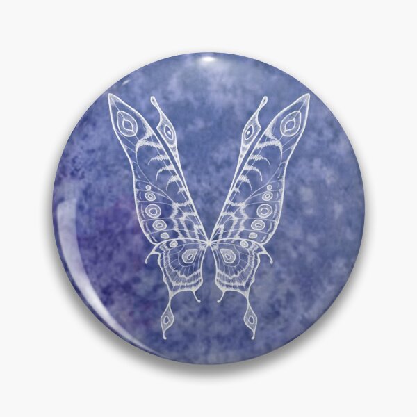 Item preview, Fairy Wings (white  line-work on indigo) designed and sold by GriffinJDesigns.