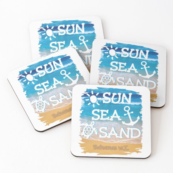 Item preview, Bahamas Sun Sea Sand Beach Scene designed and sold by IdentiTee Studios.