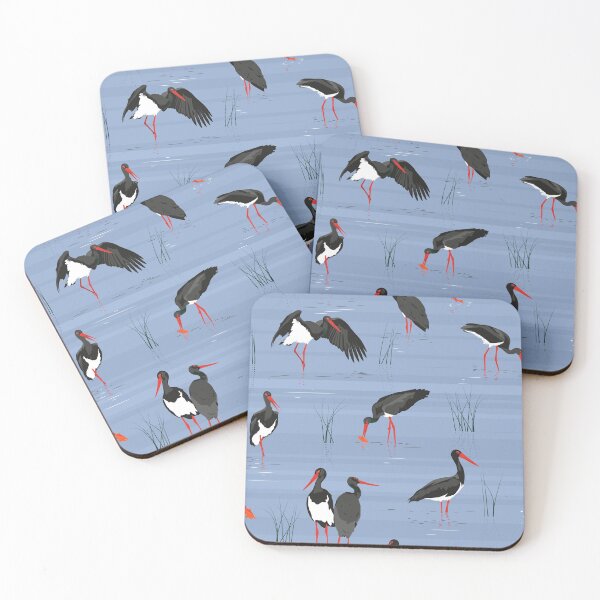 Item preview, Black stork, gold fish designed and sold by kobyakov.