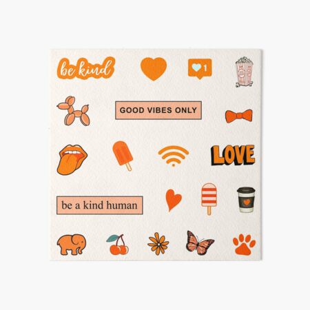 Vsco 2024 stickers orange