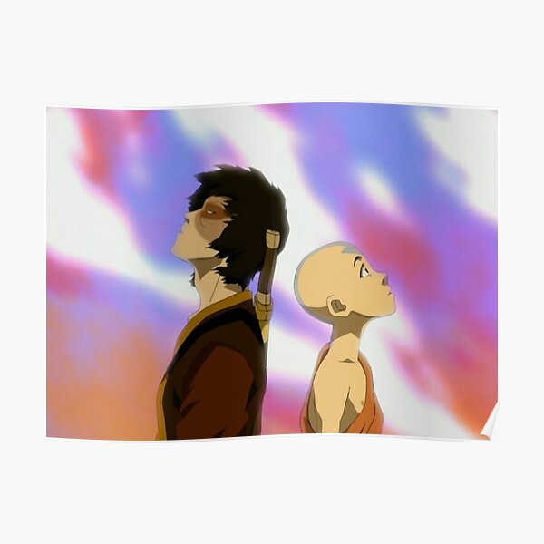 Zuko and Aang Dragon Dance- Avatar the Last Airbender Poster