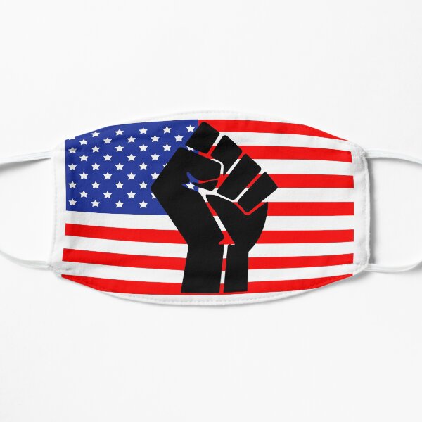 American Flag Raised Fist Mask