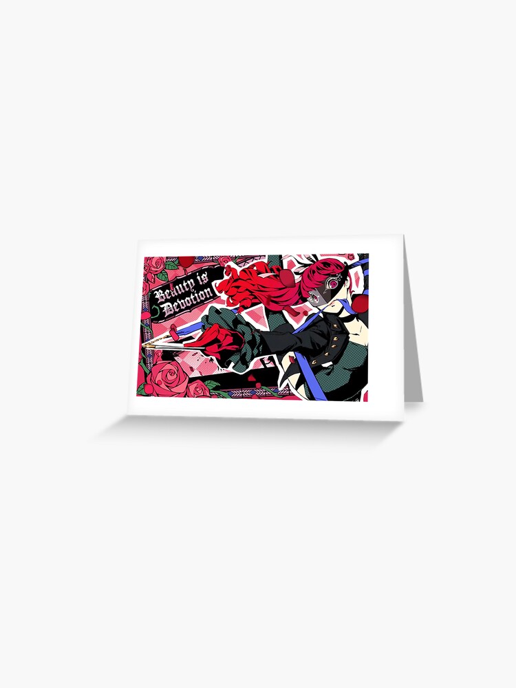 Persona 5 Royal Violet All Out Attack Greeting Card By Joader Redbubble