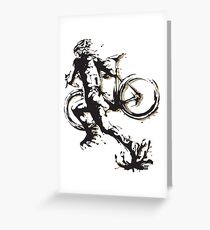 Cyclocross mud Greeting Card