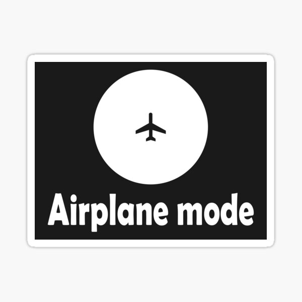 Airplane Mode Stickers Redbubble - roblox music codes airplane mode