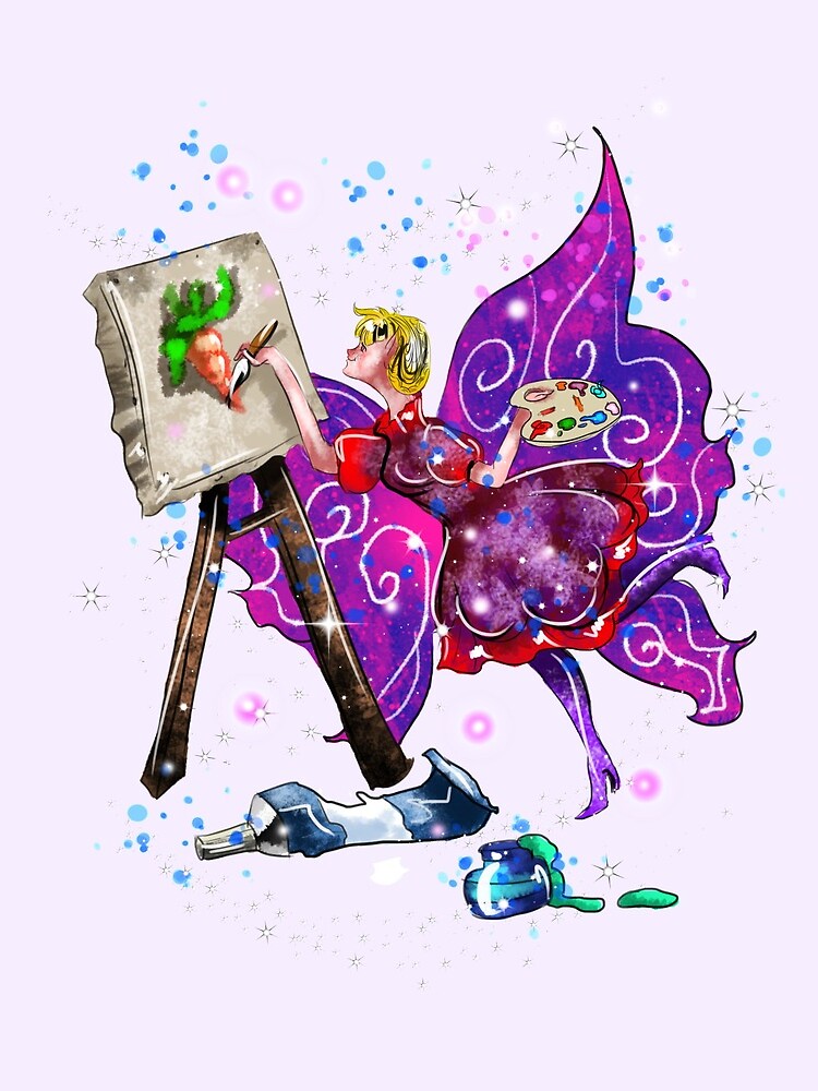 Thumbnail 3 of 3, Drawstring Bag, Tianna The T-Shirt Artist Fairy™ designed and sold by TeelieTurner.