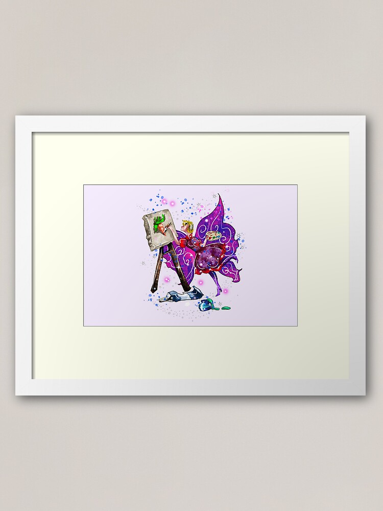 Thumbnail 1 of 7, Framed Art Print, Tianna The T-Shirt Artist Fairy™ designed and sold by TeelieTurner.