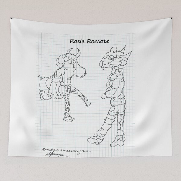 Item preview, Rosie Remote Office Comic, TeresaTown at Redbubble 2020 designed and sold by Mark Stansberry.