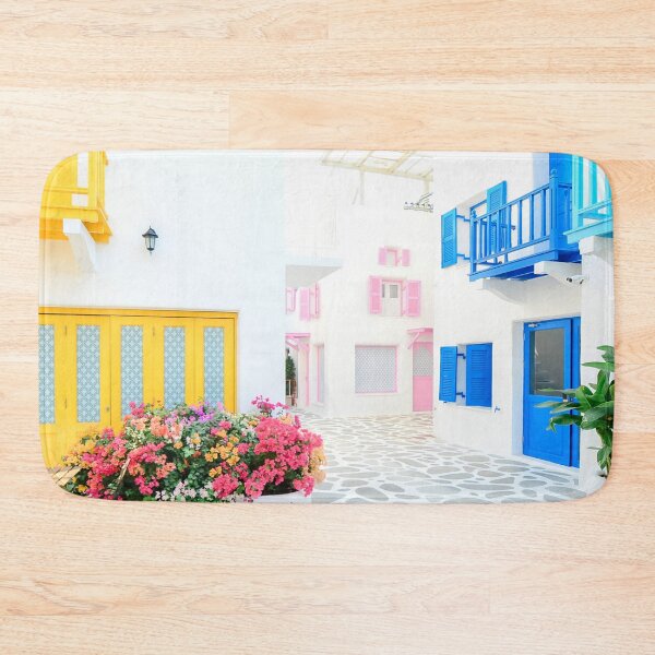Item preview, Blinding White Colorful Buildings designed and sold by Kadeda.