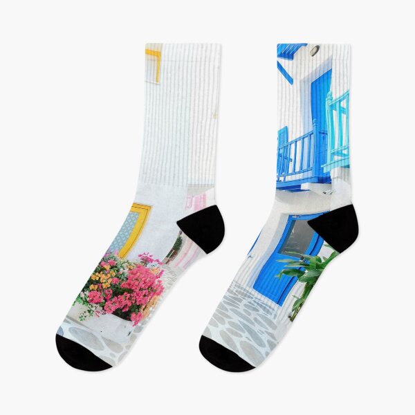Item preview, Blinding White Colorful Buildings designed and sold by Kadeda.