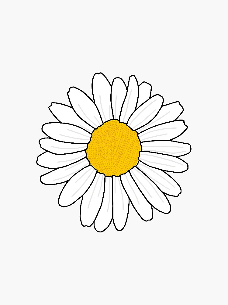 9 pack of daisy stickers Sticker for Sale by eviej19