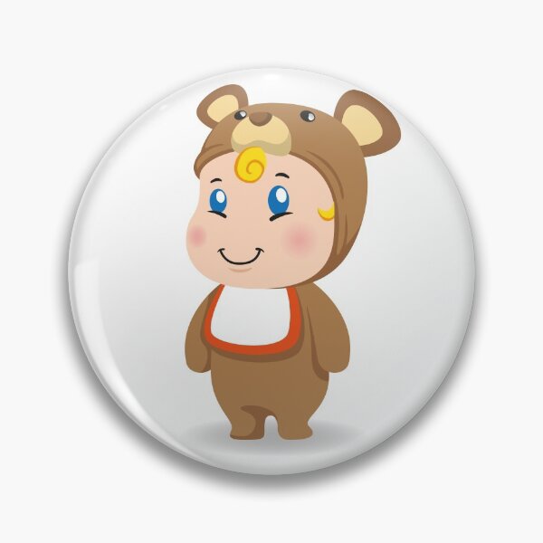 Item preview, Illustration of a caucasian baby with teddy costume. Ideal for educational and informational materials designed and sold by LucianoCosmo.