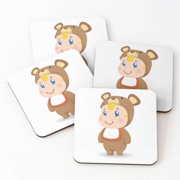 Item preview, Illustration of a caucasian baby with teddy costume. Ideal for educational and informational materials designed and sold by LucianoCosmo.
