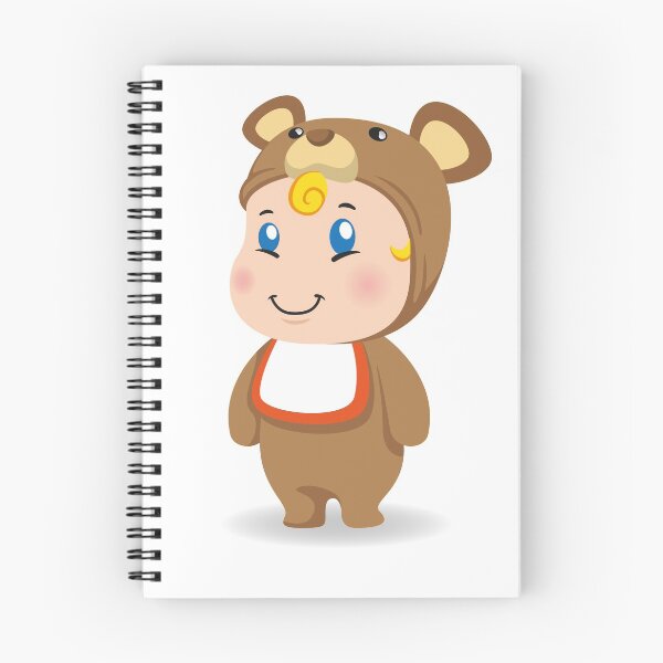 Item preview, Illustration of a caucasian baby with teddy costume. Ideal for educational and informational materials designed and sold by LucianoCosmo.