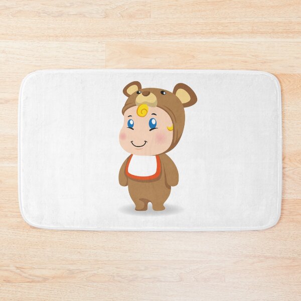 Item preview, Illustration of a caucasian baby with teddy costume. Ideal for educational and informational materials designed and sold by LucianoCosmo.
