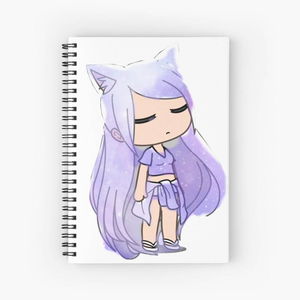 Cute Anime Girl - Gacha Edit | Spiral Notebook