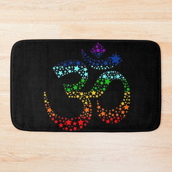 Item preview, Om Symbol made of stars in colours of chakras designed and sold by EarlessPierre.