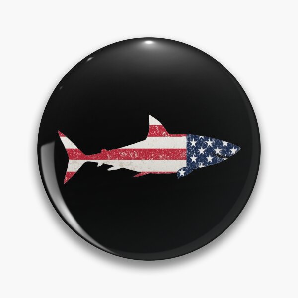 Item preview, vintage shark american flag designed and sold by Babmk.