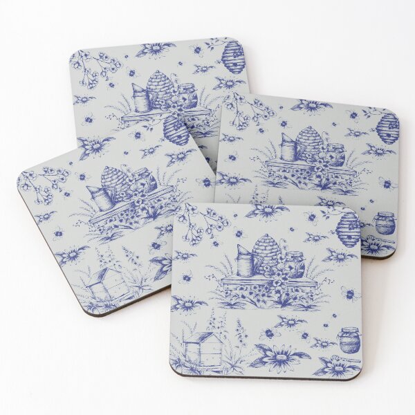 Aperçu de l'œuvre Toile de Jouy Bee Hive Vintage créée et vendue par Margie-Lilley.