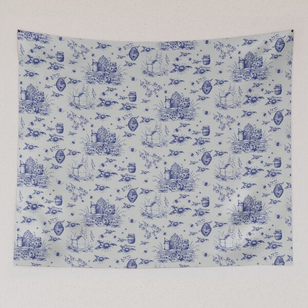 Aperçu de l'œuvre Toile de Jouy Bee Hive Vintage créée et vendue par Margie-Lilley.