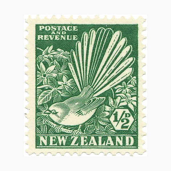Item preview, Fantail - New Zealand stamp designed and sold by jennyjeffries.