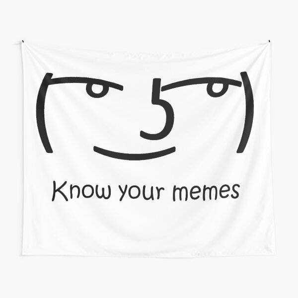 Lenny Face Tapestries Redbubble - ʖ lenny face roblox