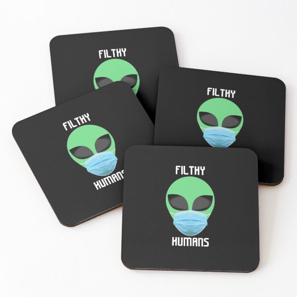Item preview, Filthy Humans Alien in a Face Mask COVID19 Coronavirus  designed and sold by 1stAmendMerch.