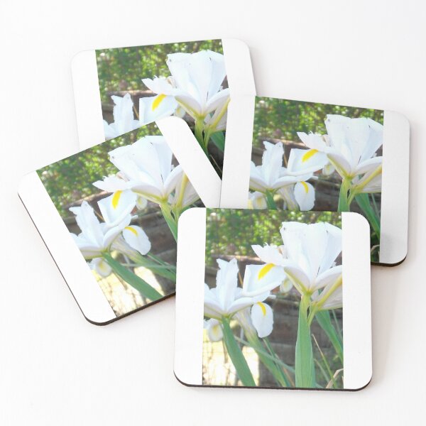 Item preview, White Dutch Irises designed and sold by Tamara McDonnell.