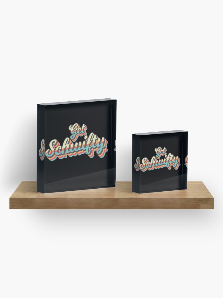 Alternate view of Get Schwifty from Rick and Morty ™ Retro 70s Letters Acrylic Block