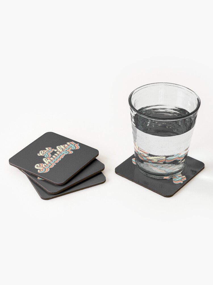 Alternate view of Get Schwifty from Rick and Morty ™ Retro 70s Letters Coasters (Set of 4)