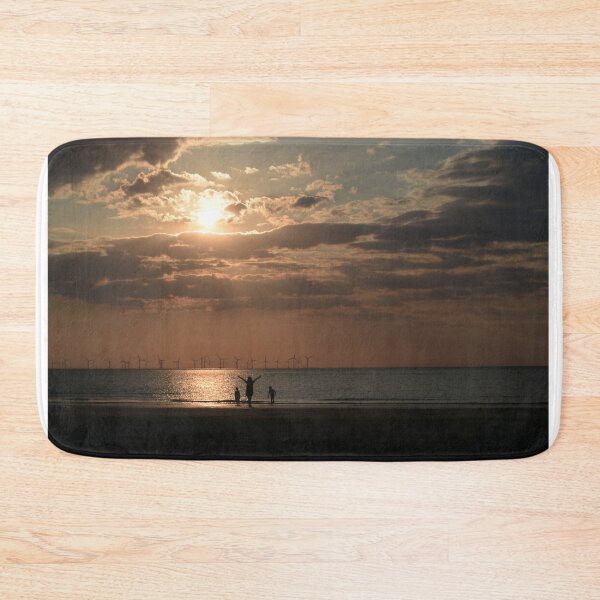 Item preview, Woman Excited by Dramatic SUNSCAPE . Location New Brighton Shore, Merseyside, England. designed and sold by ALEXANDER  STEPHEN PEMBERTON.