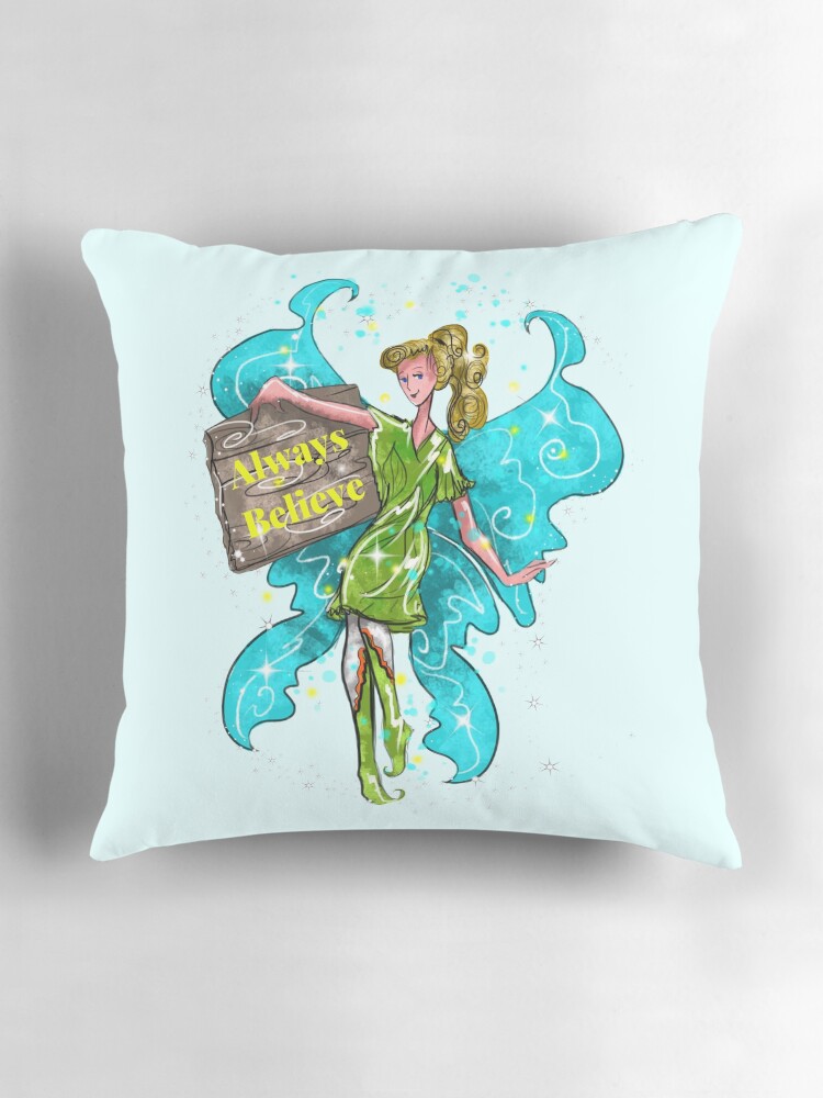 Thumbnail 3 of 4, Pillow, Iva the Inspirational Fairy™ designed and sold by TeelieTurner.