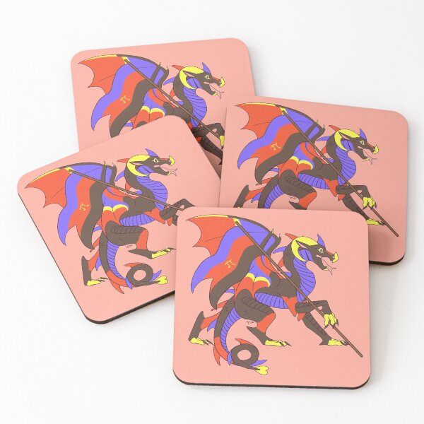 Item preview, Polyamorous Pride Flag Dragon (4th Edition) designed and sold by Art of Keymintt.