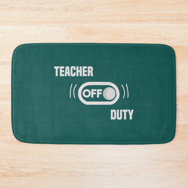 Item preview, Teacher off duty , funny teacher , gift for teacher  designed and sold by Naufaal.